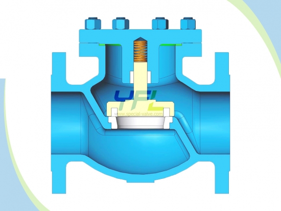 lift check valve animation