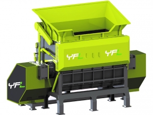 Single shaft plastic shredder