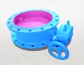 Ceramic lined round damper valve