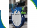 U type flange PTFE Lined Butterfly valve