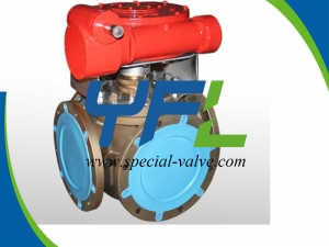 T Type Four Way Plug Valve by YFL