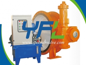 Accumulator Hydraulic Quick Shut Off Butterfly Valve by YFL