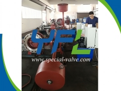 PN40 DN350 Hydraulic Butterfly Valve Under SGS Test by YFL