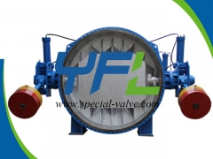 Hydraulic Slow Closing Butterfly Valve With Counter Weight