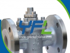 PN16 DN50 CF8 Body FEP Lined Plug Valve by YFL