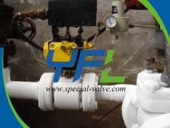 Ceramic ball valve for cryogenic HCL