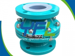 PFA Lined Ball Type Check Valve by YFL