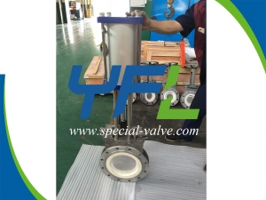 Ceramic knife gate valve