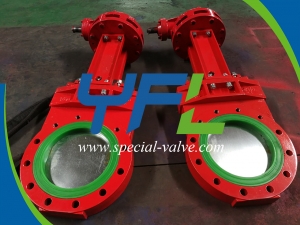 Polyurethane Lined Knife gate valve