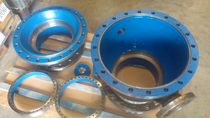 DIN 3357 ball valves with 3M coating exported to Germany