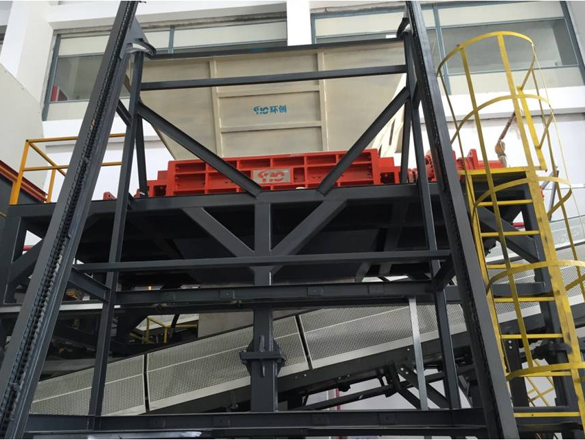 MSW bulky waste primary shredder for Xiangan MSW incineration plant